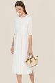 River Broderie Midi Dress in White Smart Casual Women's Wear