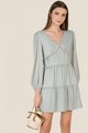 Vallena Frill Tiered Dress in Spring Blue Women's Clothing Online