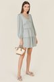 Vallena Frill Tiered Dress in Spring Blue Fashion Online Store