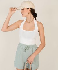 Lenne Cotton Sweat shorts in Green Online Women's Fashion