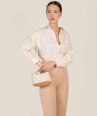 Marmon Pastel Plaid Shirt in Apricot Women's Clothing Online