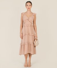 Solange Ruffle Maxi in Pink Women's Clothing Online
