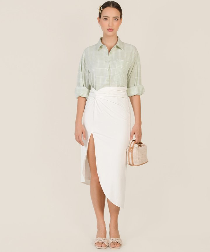 Marmon Pastel Plaid Shirt - Melon