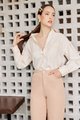 Marmon Pastel Plaid Shirt in Apricot Office Wear Women Online