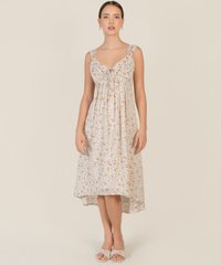 Sabine Floral Midi in Ivory Women's Clothing Online