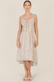 Sabine Floral Midi in Ivory Women's Clothing Online