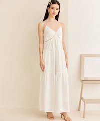 Meirelles Poplin Sun Dress in White Women's Clothing Online
