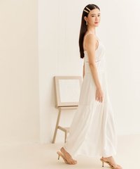 Meirelles Poplin Sun Dress in White Women's Apparel Online