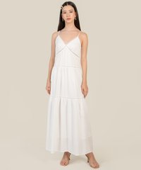 Meirelles Poplin Sun Dress in White Blogshop Singapore Online