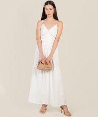 Meirelles Poplin Sun Dress in White Ladies Clothes Online