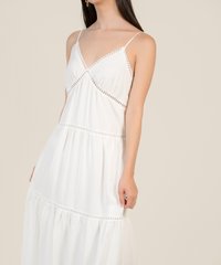Meirelles Poplin Sun Dress in White Female Fashion Online