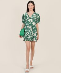 Theiss Abstract Floral Dress in Spanish Green Fashion Online Store