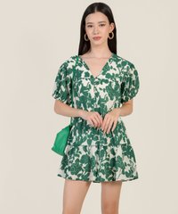 Theiss Abstract Floral Dress in Spanish Green Women's Apparel Online