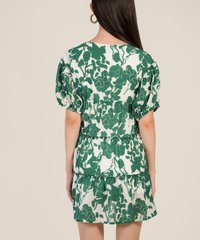 Theiss Abstract Floral Dress in Spanish Green Office Wear Women Online