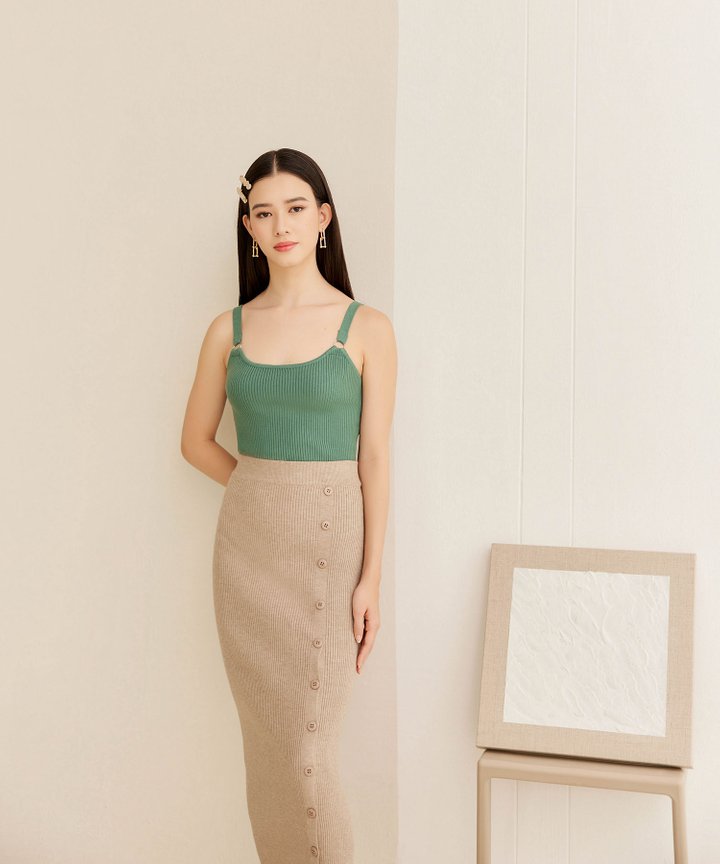 Dani Knit Top - Turkish Blue