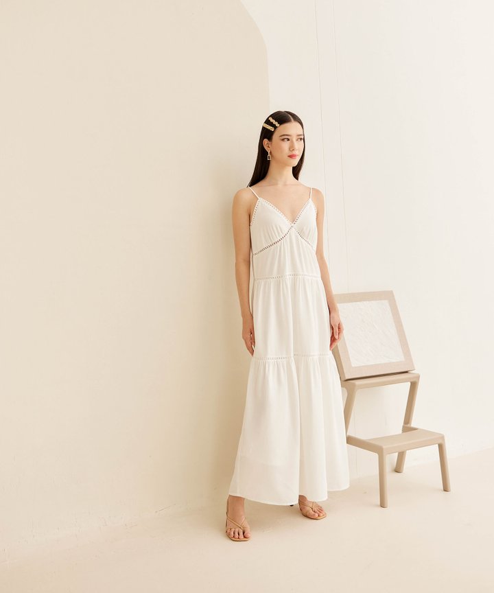 Meirelles Poplin Sun Dress - White