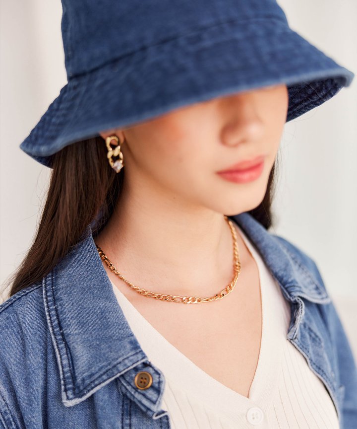 Salome Chain Earrings - Gold