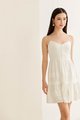 Charlie Button Linen Mini in White Women's Dresses Online