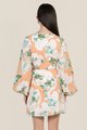 Jeannolin Ruched Cutout Dress in Peachy Darling Office Wear Women Online