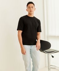 Ando Men’s Cotton T-Shirt in Black