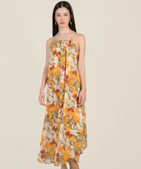 Caprice Midi Dress in Tropikalia Online Clothes Singapore Shopping
