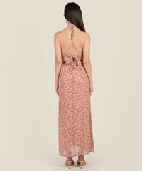 Kenza Floral Cutout Maxi Dress Frangipani Clothes Online