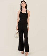 Kira Halter Knit Top in Black Casual Women's Wear