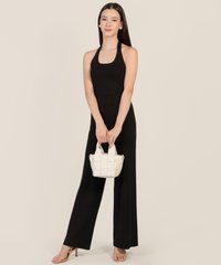 Kira Halter Knit Top in Black Fashion Blog Shop Singapore