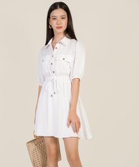 Morgan Casual Shirtdress in White Women's Clothing Online