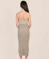 Prinsep Knit Button Down Skirt Back View