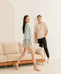 Rhapsody Abstract Kimono in Sky Blue Fashion Blog Shop Singapore