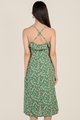 Luna Floral Ruffle Midi in Kelly Green Best Online Clothing Stores Singapore