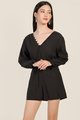 Tunisia Button Playsuit in Black Online Clothes Singapore Shopping