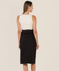 Hunter Cropped Tank in Almond Office Wear Women Online