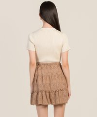 Dakota Broderie Skirt in Latte Womens Clothes Singapore