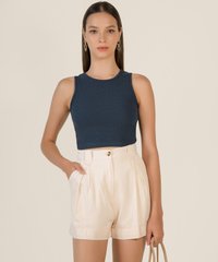 Hunter Cropped Tank in Aegean Blue Casual Women's Wear