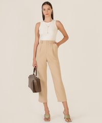 Hunter Cropped Tank in Almond Women's Clothing Online