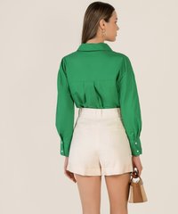 Maxima Shirt in Green Womens Clothes Singapore