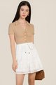 Dakota Broderie Skirt in White Blogshop Singapore Online