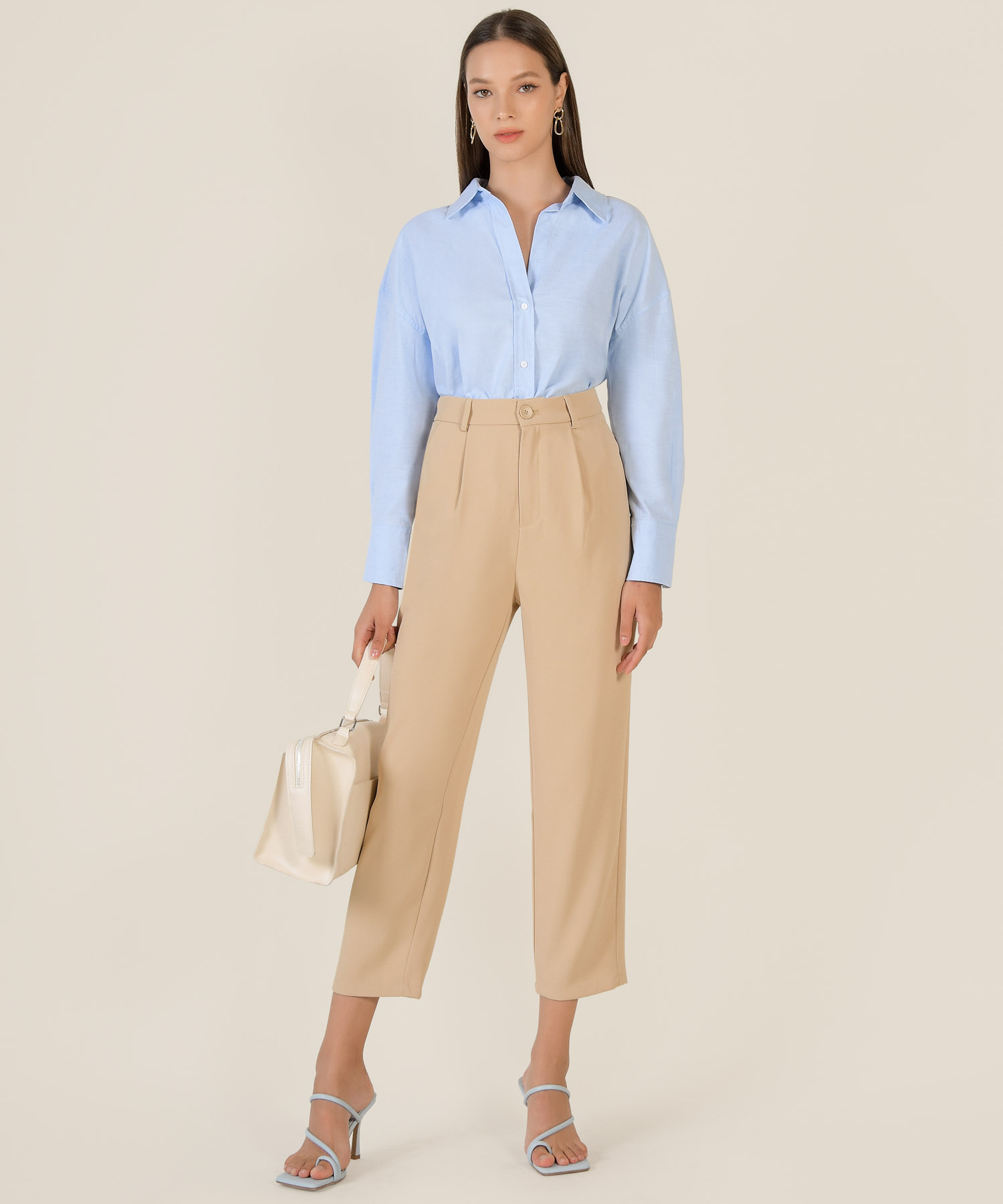 Maxima Shirt in Light Blue Fashion Blog Shop Singapore