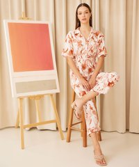 Bellocq Flora Shirt in Blush Online Clothes Singapore Shopping