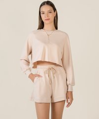Pablo Cropped Oversized Sweater in Rosewater Clothes Online