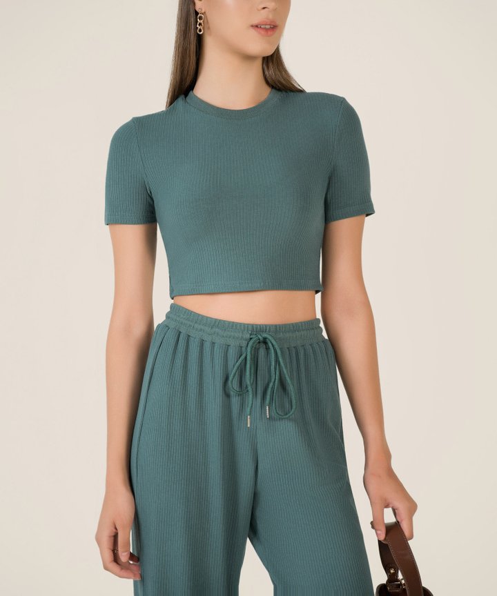 Rio Cropped Top - Teal