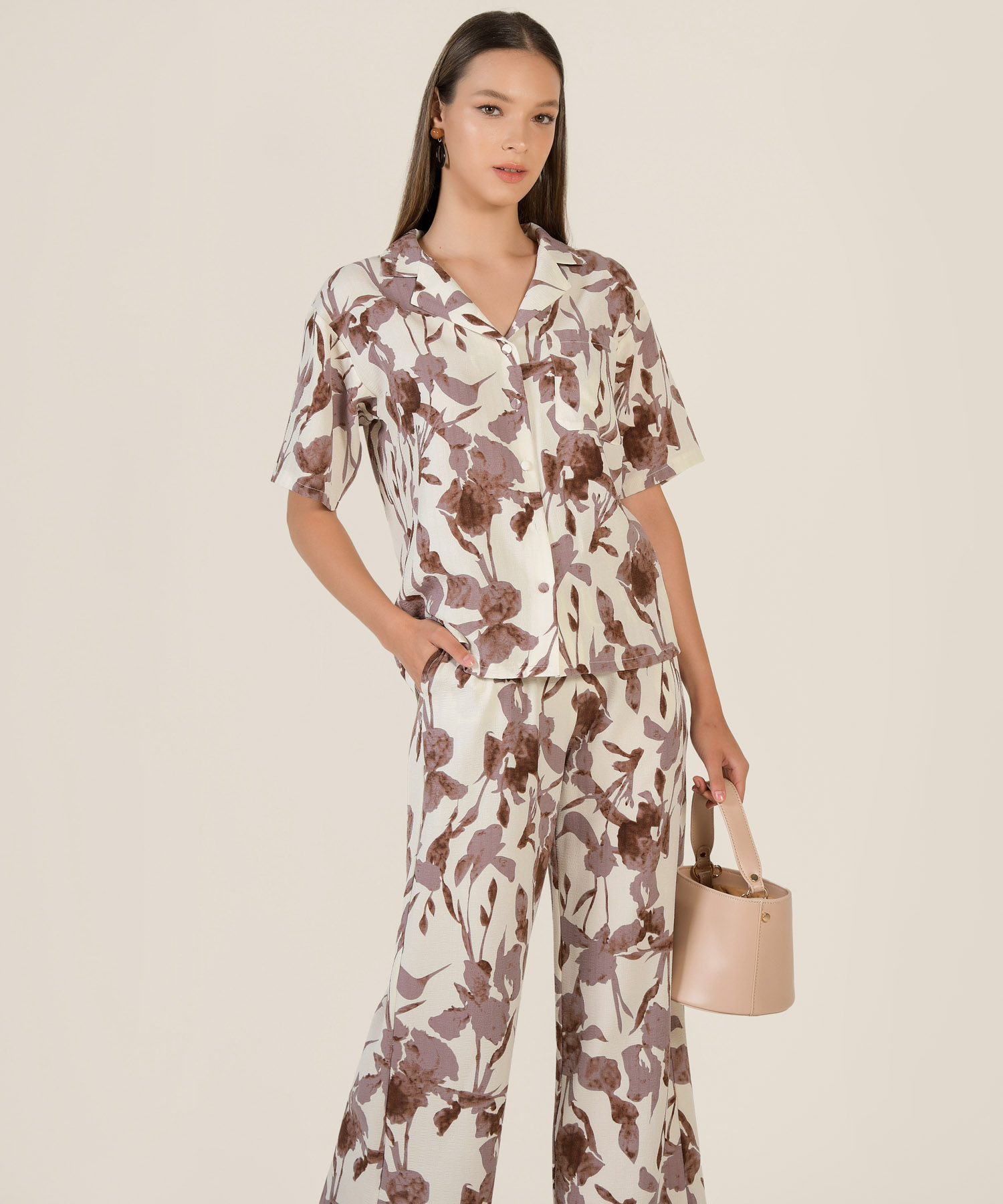 Bellocq Flora Shirt in Iris Women's Clothing Online