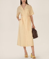 Aline Houndstooth Shirtdress in Daffodil Fashion Blog Shop Singapore