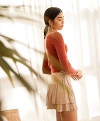 Breta Tiered Skirt in Oat Clothes Online