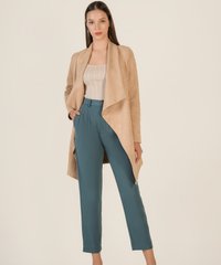 Luka High-Waist Pleated Trousers - Ocean Best Online Clothing Stores Singapore