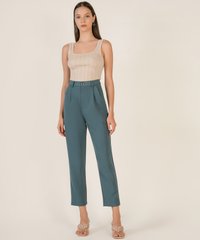Luka High-Waist Pleated Trousers - Ocean Ladies Clothes Online