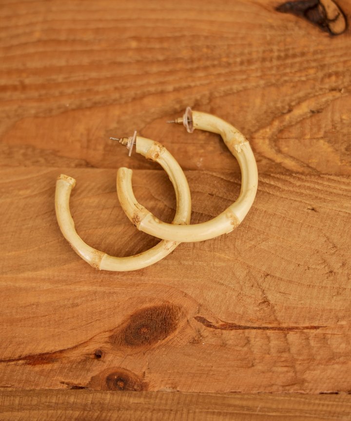 Ravello Bamboo Hoop Earrings