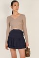 Breta Tiered Skirt in Navy Online Clothes Singapore Shopping